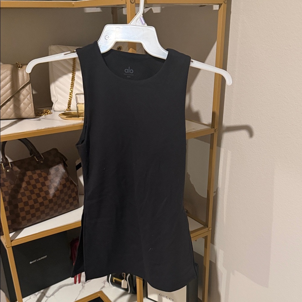 ALO Yoga Black Tank Top